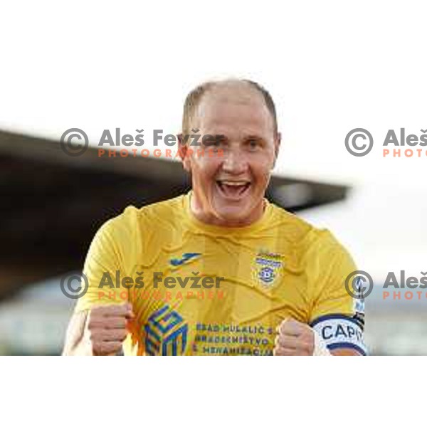 Senijad Ibricic in action during Prva Liga Telemach football match between Domzale and Mura in Domzale, Slovenia on August 29, 2021