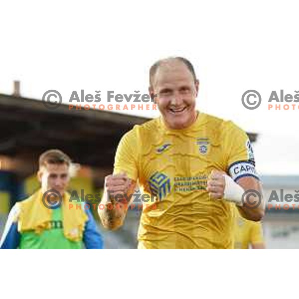 Senijad Ibricic in action during Prva Liga Telemach football match between Domzale and Mura in Domzale, Slovenia on August 29, 2021