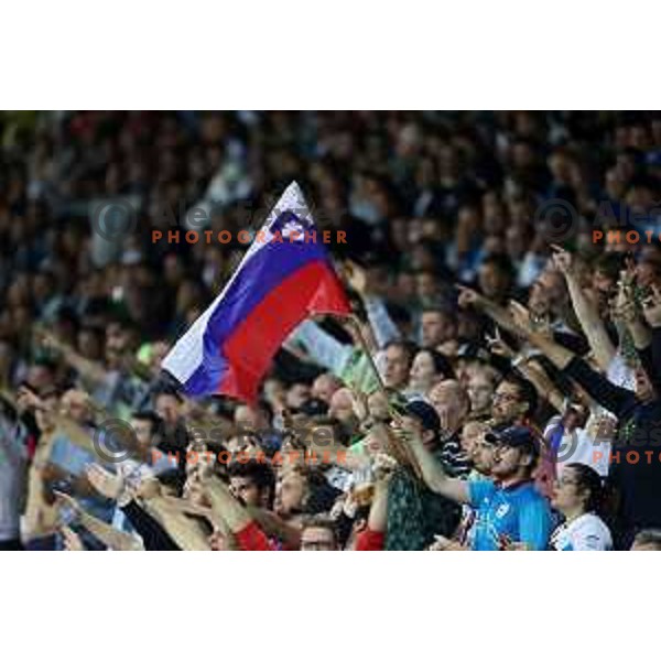 in action during FIFA World Cup 2022 Qualifiers match between Slovenia and Slovakia at Arena Stozice, Ljubljana, Slovenia on September 1, 2021