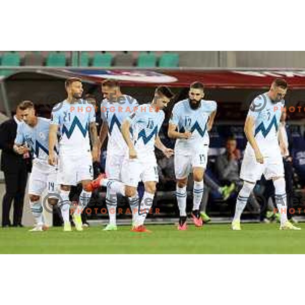 in action during FIFA World Cup 2022 Qualifiers match between Slovenia and Slovakia at Arena Stozice, Ljubljana, Slovenia on September 1, 2021