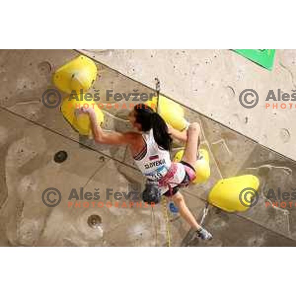 Lucka Rakovec (SLO) competes at IFSC Climbing World Cup Final in Kranj,Slovenia on September 4, 2021
