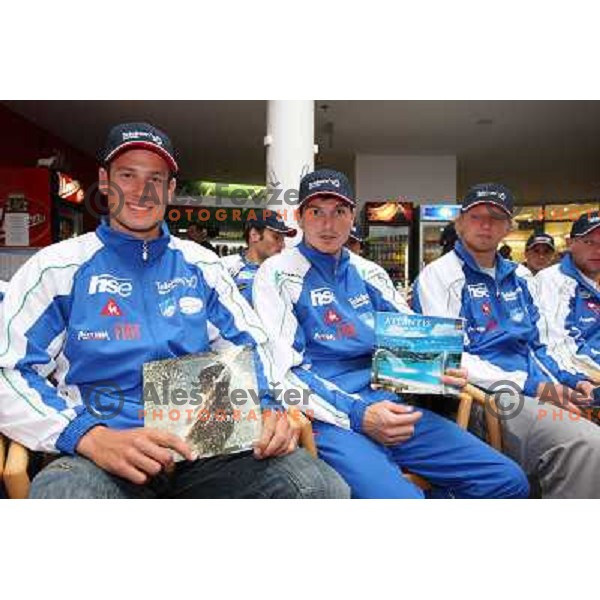 members of Slovenia National kayak & canoe team at press conference before European championship in Krakow. Press conference was held in Atlantis BTC in Ljubljana 29.4.2008 