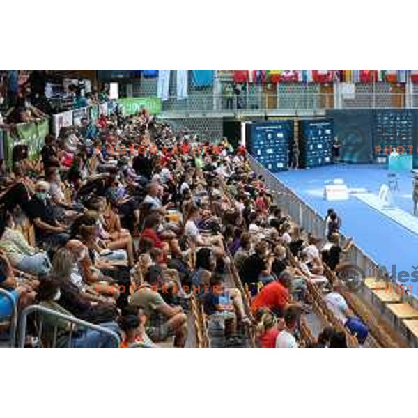 Lucija Hribar (SLO) competes at FIG Art World Challenge Cup in Koper, Slovenia on September 5, 2021