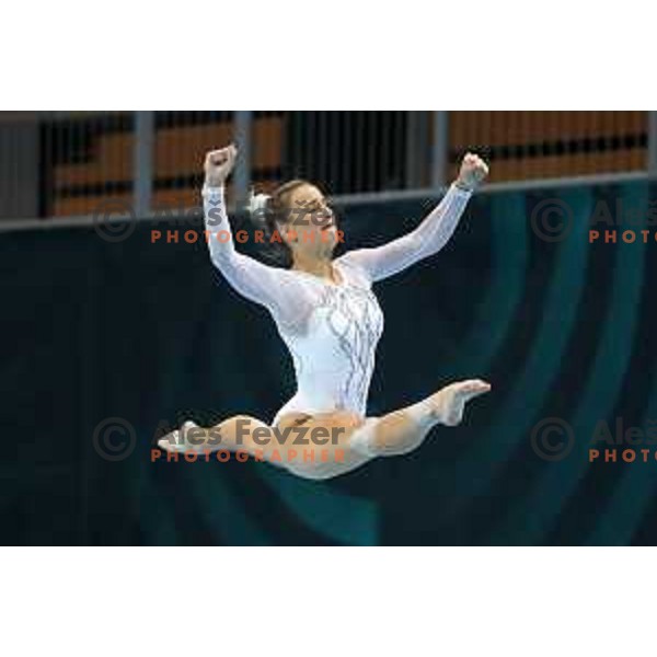 Djerek (CRO) competes at FIG Art World Challenge Cup in Koper, Slovenia on September 5, 2021
