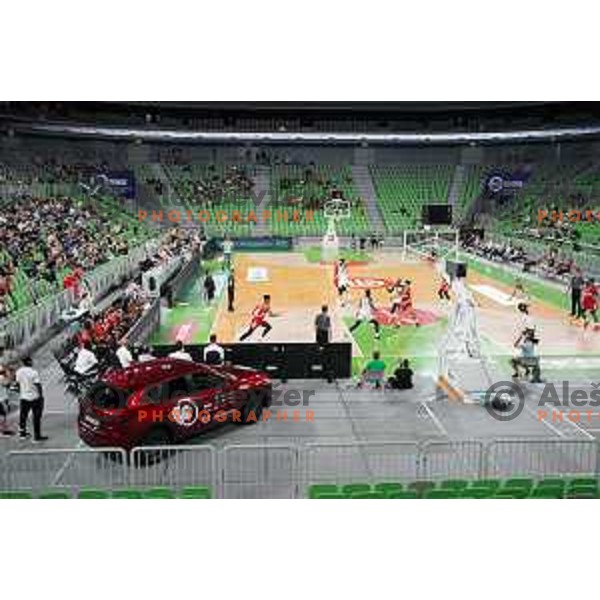 In action during friendly basketball match between Cedevita Olimpija (SLO) and Bayern (GER) in Arena Stozice, Ljubljana, Slovenia on September 6, 2021