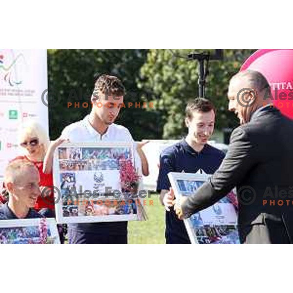 Reception of Slovenia Paralympic team in Ljubljana on September 8 ,2021