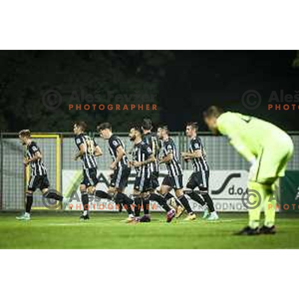 in action during Prva liga Telemach football match between Mura and Olimpija in Fazanerija, Murska Sobota, Slovenia on September 11, 2021