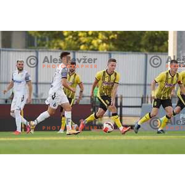 In action during Prva Liga Telemach football match between Kalcer Radomlje and Koper in Domzale, Slovenia on September 12, 2021