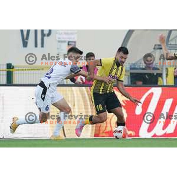 In action during Prva Liga Telemach football match between Kalcer Radomlje and Koper in Domzale, Slovenia on September 12, 2021
