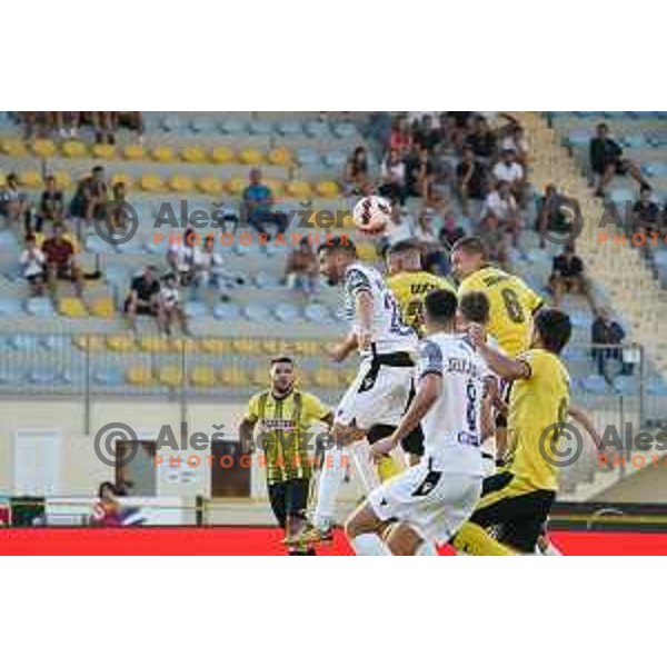 In action during Prva Liga Telemach football match between Kalcer Radomlje and Koper in Domzale, Slovenia on September 12, 2021