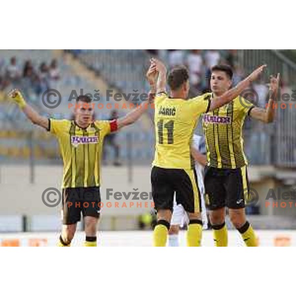 In action during Prva Liga Telemach football match between Kalcer Radomlje and Koper in Domzale, Slovenia on September 12, 2021