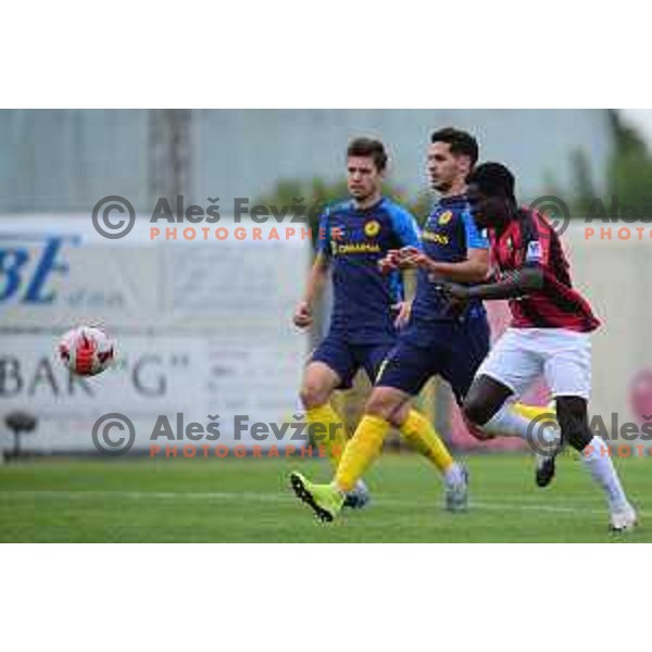 In action during Slovenian Cup football match between Tabor CB 24 Sezana and Celje in Sezana, Slovenia on September 15, 2021