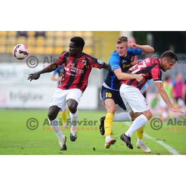 Kevin Zizek in action during Slovenian Cup football match between Tabor CB 24 Sezana and Celje in Sezana, Slovenia on September 15, 2021