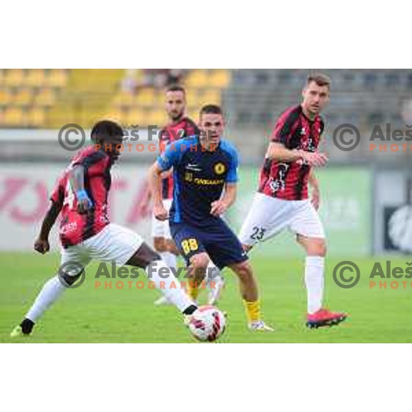 Tamar Svetlin in action during Slovenian Cup football match between Tabor CB 24 Sezana and Celje in Sezana, Slovenia on September 15, 2021