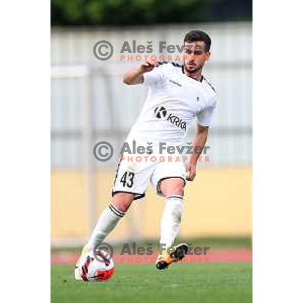 In action during Slovenian Cup football match between Kalcer Radomlje and Krka in Domzale, Slovenia on September 15, 2021
