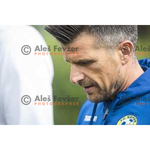 Zoran Zeljkovic, head coach of Koper during Slovenian Cup 2021/22 football match between Aluminij and Koper in Kidricevo, Slovenia on September 16, 2021
