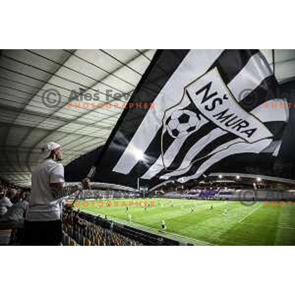Fan of Mura during UEFA Europa Conference League football match between Mura and Vitesse in Ljudski vrt, Maribor, Slovenia on September 16, 2021