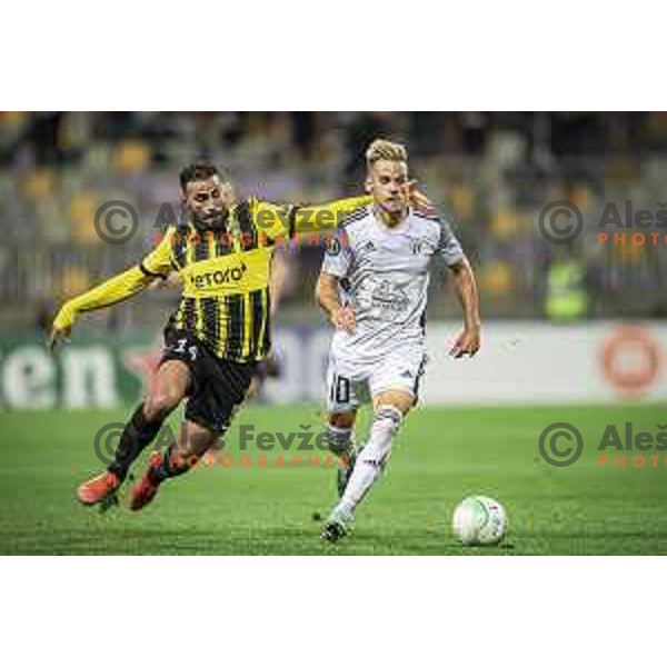 Tomi Horvat in action during UEFA Europa Conference League football match between Mura and Vitesse in Ljudski vrt, Maribor, Slovenia on September 16, 2021