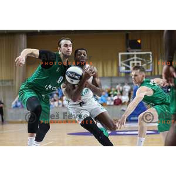 In action during Slovenian SuperCup basketball match between Cedevita Olimpija and Krka in Tivoli Hall, Ljubljana, Slovenia on September 17, 2021