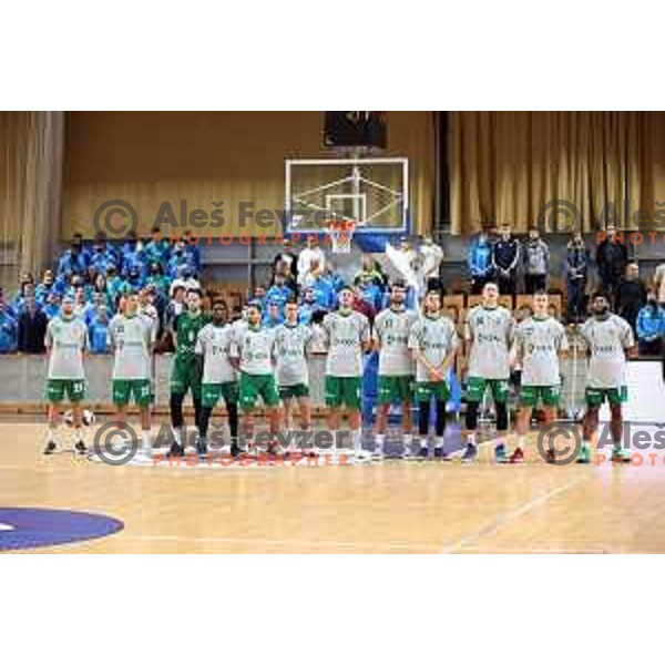 In action during Slovenian SuperCup basketball match between Cedevita Olimpija and Krka in Tivoli Hall, Ljubljana, Slovenia on September 17, 2021