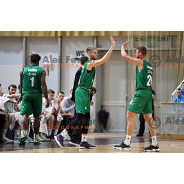 In action during Slovenian SuperCup basketball match between Cedevita Olimpija and Krka in Tivoli Hall, Ljubljana, Slovenia on September 17, 2021