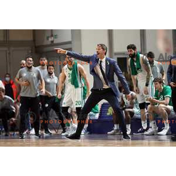 Jurica Golemac during Slovenian SuperCup basketball match between Cedevita Olimpija and Krka in Tivoli Hall, Ljubljana, Slovenia on September 17, 2021
