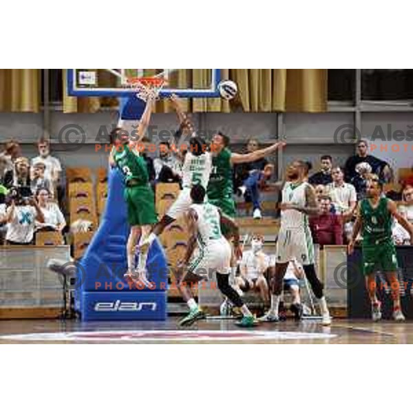 In action during Slovenian SuperCup basketball match between Cedevita Olimpija and Krka in Tivoli Hall, Ljubljana, Slovenia on September 17, 2021