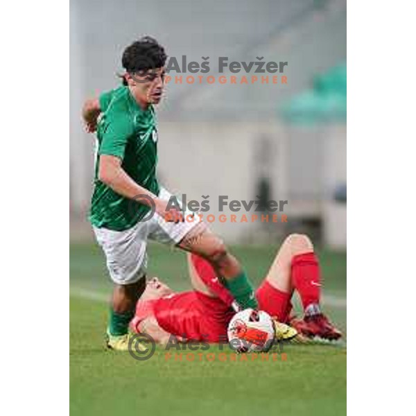 Almedin Ziljkic of Olimpija in action during Prva Liga Telemach football match between Olimpija and Celje in Ljubljana, Slovenia on September 18, 2021