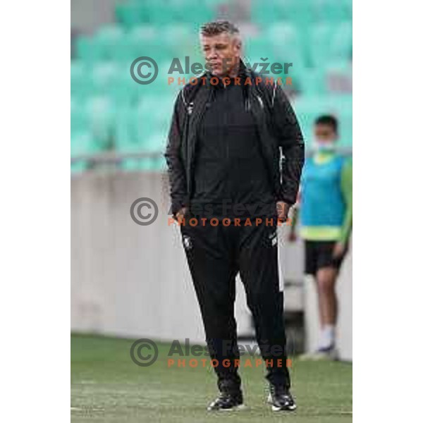 Savo Milosevic, head coach of Olimpija during Prva Liga Telemach football match between Olimpija and Celje in Ljubljana, Slovenia on September 18, 2021