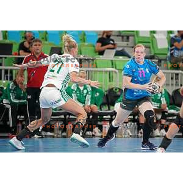during EHF Champions League Women 2021-2022 handball match between Krim Mercator (SLO) and Gyori Audi ETO kC (HUN) in Ljubljana, Slovenia on September 18, 2021
