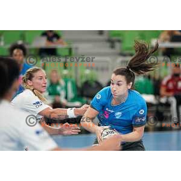 Tjasa STANKO in action during EHF Champions League Women 2021-2022 handball match between Krim Mercator (SLO) and Gyori Audi ETO KC (HUN) in Ljubljana, Slovenia on September 18, 2021