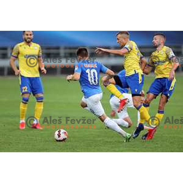 In action during Prva Liga Telemach football match between Koper and Bravo in Koper, Slovenia on September 19, 2021