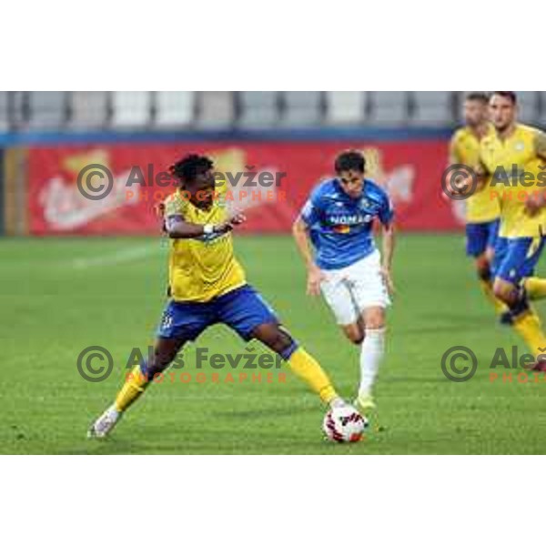 In action during Prva Liga Telemach football match between Koper and Bravo in Koper, Slovenia on September 19, 2021