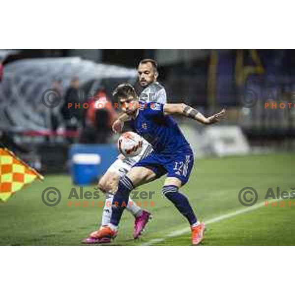 Gregor Sikosek in action during Prva liga Telemach football match between Maribor and Mura in Ljudski vrt, Maribor, Slovenia on September 19, 2021