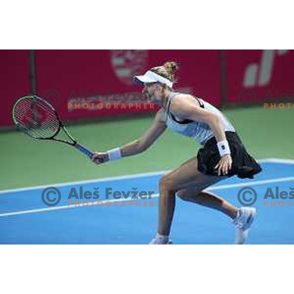 Alison Riske (USA) in action during the Final of WTA Slovenian Open in Portoroz, Slovenia on September 19, 2021