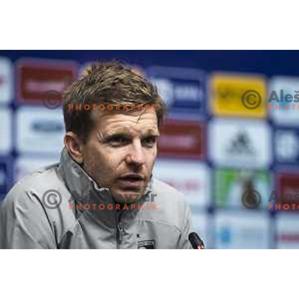 Simon Rozman, head coach of Maribor at the press conference after Prva liga Telemach football match between Maribor and Mura in Ljudski vrt, Maribor, Slovenia on September 19, 2021