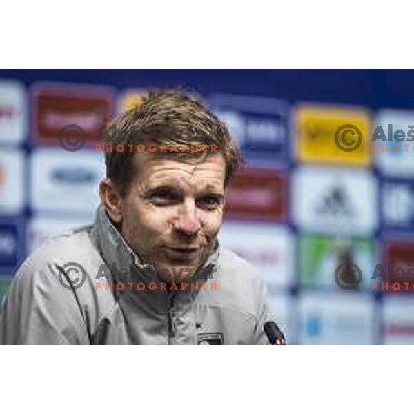 Simon Rozman, head coach of Maribor at the press conference after Prva liga Telemach football match between Maribor and Mura in Ljudski vrt, Maribor, Slovenia on September 19, 2021