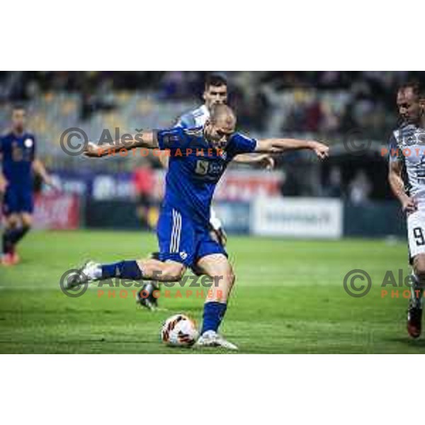 Ognjen Mudrinski in action during Prva liga Telemach football match between Maribor and Mura in Ljudski vrt, Maribor, Slovenia on September 19, 2021