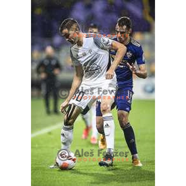 Jan Gorenc in action during Prva liga Telemach football match between Maribor and Mura in Ljudski vrt, Maribor, Slovenia on September 19, 2021