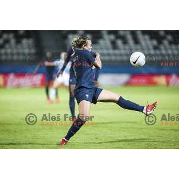 in action during FIFA Women’s World cup qualifiers football match between Slovenia and France in Fazanerija, Murska Sobota, Slovenia on September 21, 2021