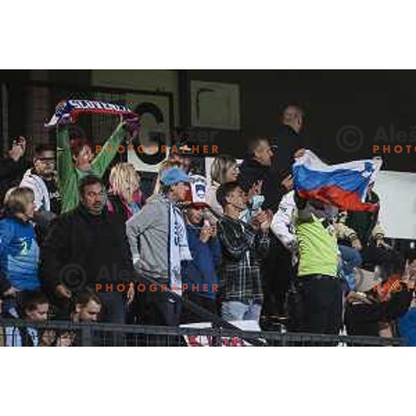 in action during FIFA Women’s World cup qualifiers football match between Slovenia and France in Fazanerija, Murska Sobota, Slovenia on September 21, 2021
