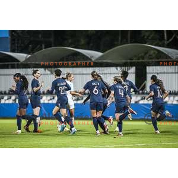 in action during FIFA Women’s World cup qualifiers football match between Slovenia and France in Fazanerija, Murska Sobota, Slovenia on September 21, 2021