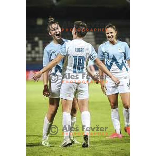 in action during FIFA Women’s World cup qualifiers football match between Slovenia and France in Fazanerija, Murska Sobota, Slovenia on September 21, 2021