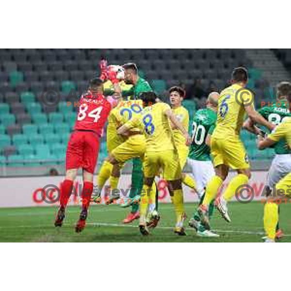 of Olimpija In action during Prva Liga Telemach football match between Olimpija and Domzale in Ljubljana, Slovenia on September 22, 2021