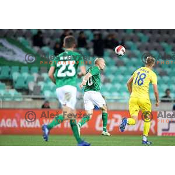 of Olimpija In action during Prva Liga Telemach football match between Olimpija and Domzale in Ljubljana, Slovenia on September 22, 2021