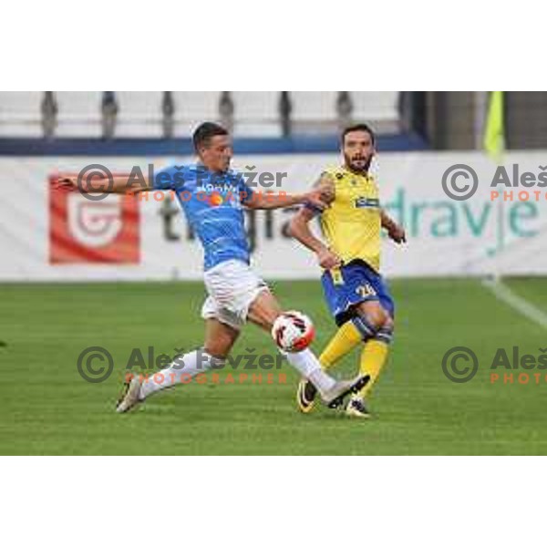 In action during Prva Liga Telemach football match between Koper and Bravo in Koper, Slovenia on September 19, 2021