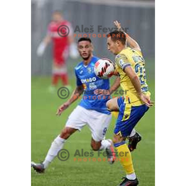 In action during Prva Liga Telemach football match between Koper and Bravo in Koper, Slovenia on September 19, 2021