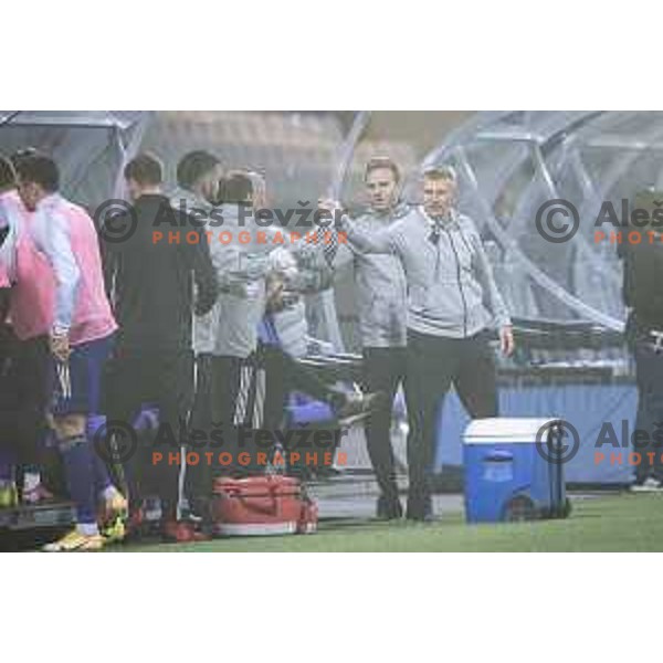 Radovan Karanovic, temporary head coach of Maribor celebrating during Prva liga Telemach football match between Maribor and Celje in Ljudski vrt, Maribor, Slovenia on September 23, 2021