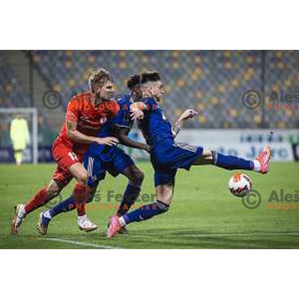 Matic Vrbanec in action during Prva liga Telemach football match between Maribor and Celje in Ljudski vrt, Maribor, Slovenia on September 23, 2021