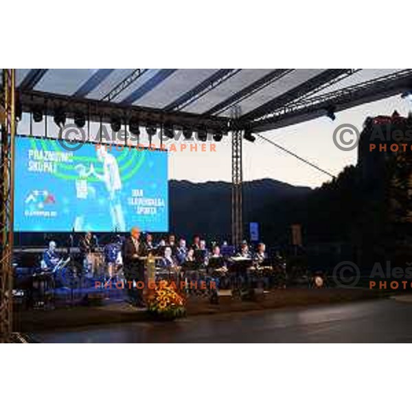 Bogdan Gabrovec during his speech at Opening of the European Week of Sports, Bled, Slovenia on September 23, 2021